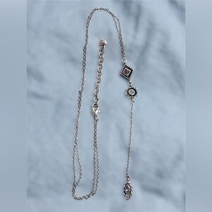 Brighton HALO
HORIZON Silver "Y"
Long Neckice Prple
Pink Blue Green
Crystal NWOT